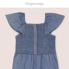 جينجرسنابس سالوبيت جينز شورت أطفال بناتي ازرق دينم وسط