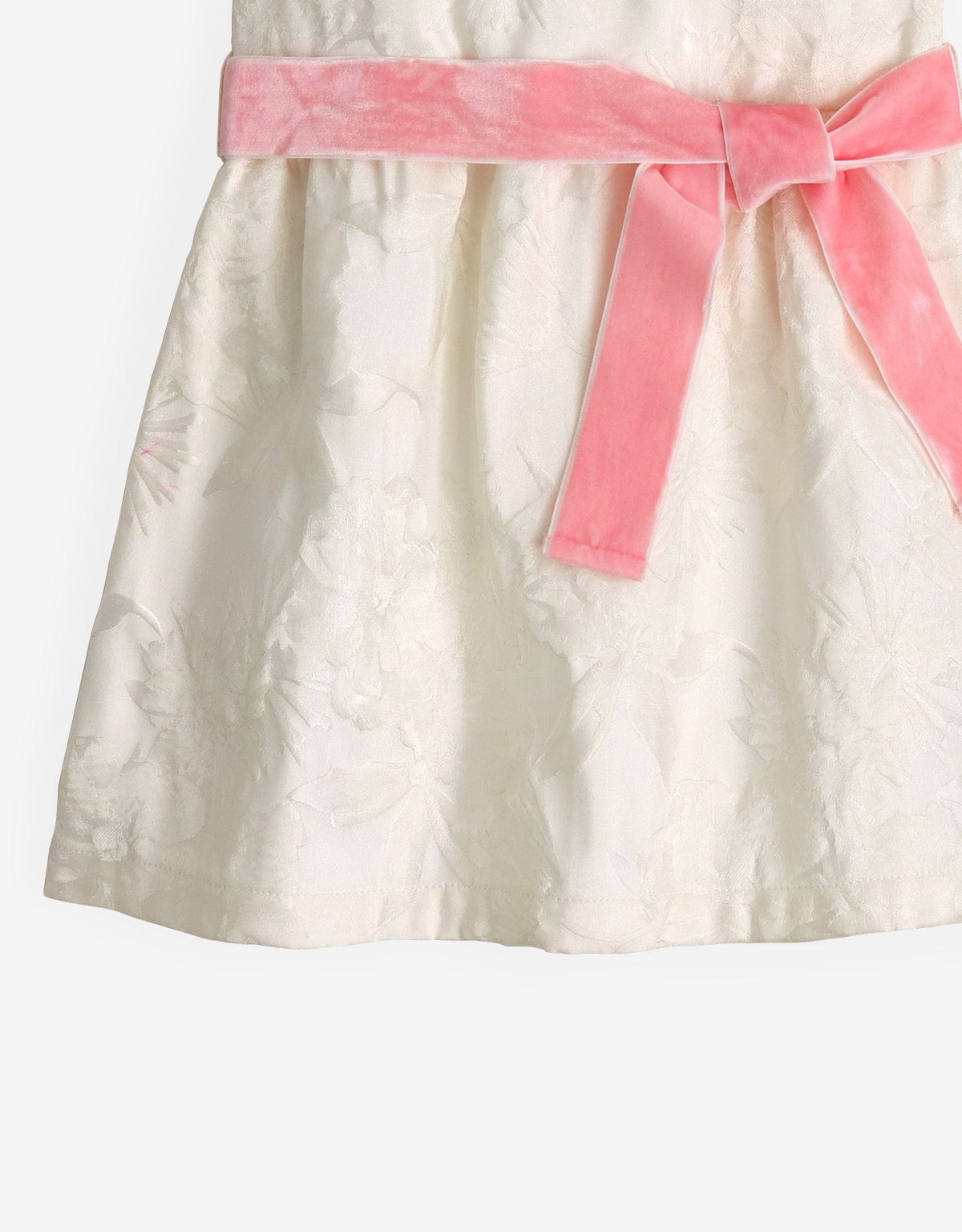 جينجرسنابس فستان بناتي لامع حمالات عريضة كريمي