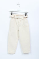 جينجرسنابس بنطلون كلاسيك بناتي سادة بخصر مطاطي أوف وايت