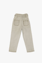 جينجرسنابس بنطلون بناتي سادة بأربطة البيج