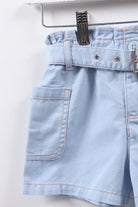 جينجرسنابس شورت بناتي جينز قصير برباط أزرق فاتح