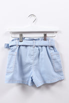 جينجرسنابس شورت بناتي جينز قصير برباط أزرق فاتح