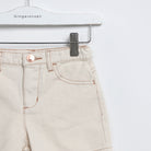 جينجرسنابس طقم شورت سادة بناتي وجاكيت بأزرار أمامية أصفر خام