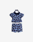 جينجرسنابس طقم شورت بناتي مورد وتيشيرت نص كم بف متعدد الألوان