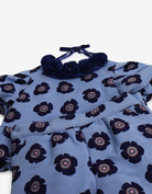 جينجرسنابس طقم شورت بناتي مورد وتيشيرت نص كم بف متعدد الألوان