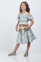 جينجرسنابس تنورة بناتي ميدي مشجرة متعدد الألوان