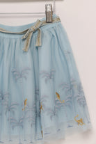 جينجرسنابس طقم بناتي تنورة منقوشة وبلوزة بناتي أزرق فاتح