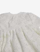 جينجرسنابس طقم بناتي بلوزة وتنورة دانتيل أوف وايت