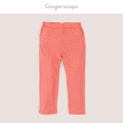 جينجرسنابس بلوزة بيجامة مع بنطلون مخطط بالعرض طويل بناتي مرجاني