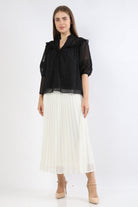 نتشي بلوزة سواريه نسائية سادة