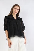 نتشي بلوزة سواريه نسائية سادة