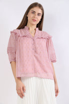 نتشي بلوزة سواريه نسائية سادة