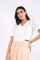 نتشي قميص قصير سبعة بأزرار أمامية كم قصير بف نسائي