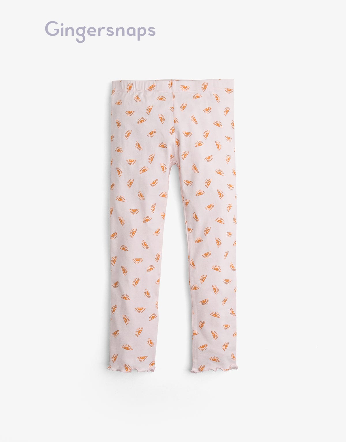 جينجرسنابس بنطلون بناتي بطبعة شمس وردي