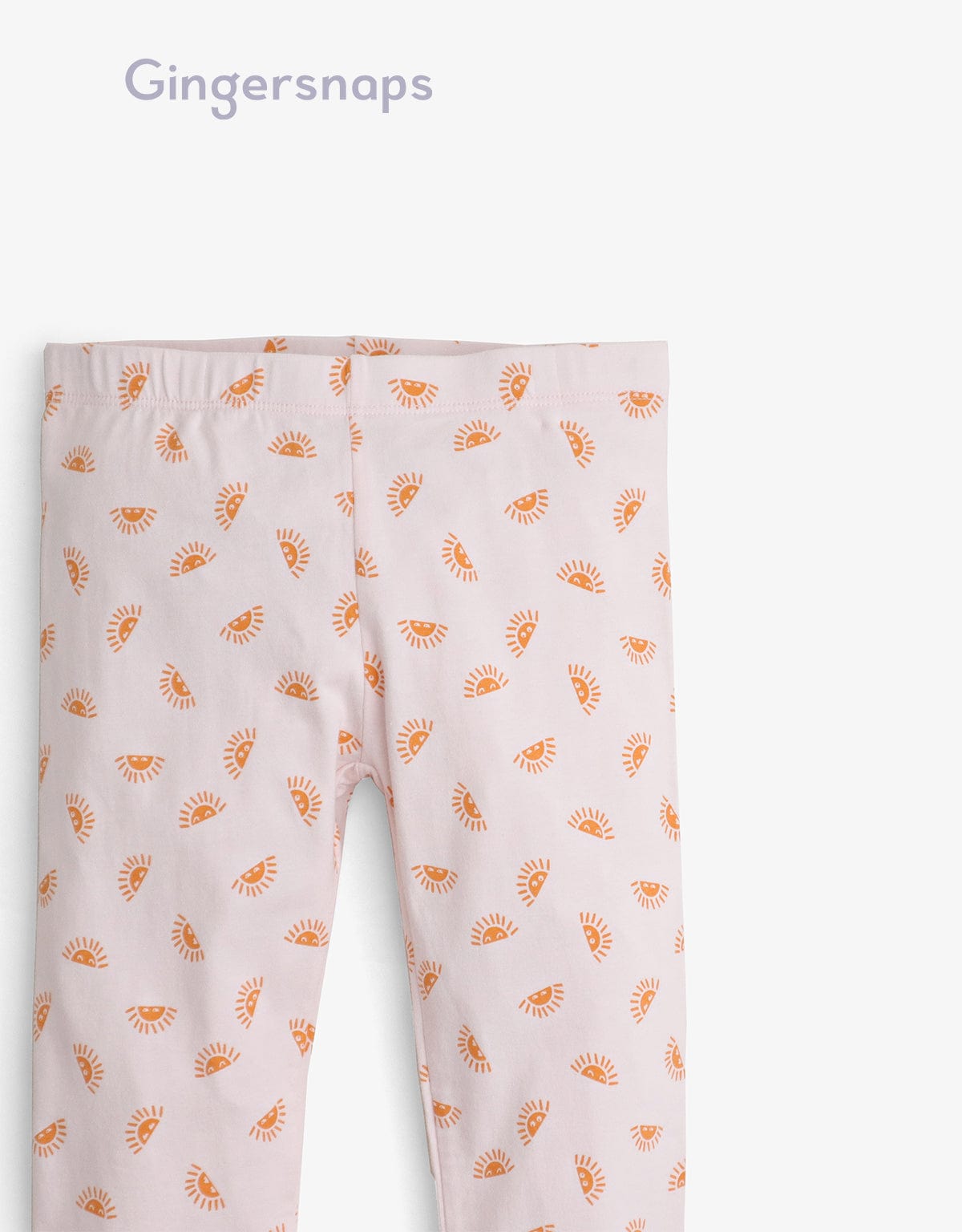 جينجرسنابس بنطلون بناتي بطبعة شمس وردي