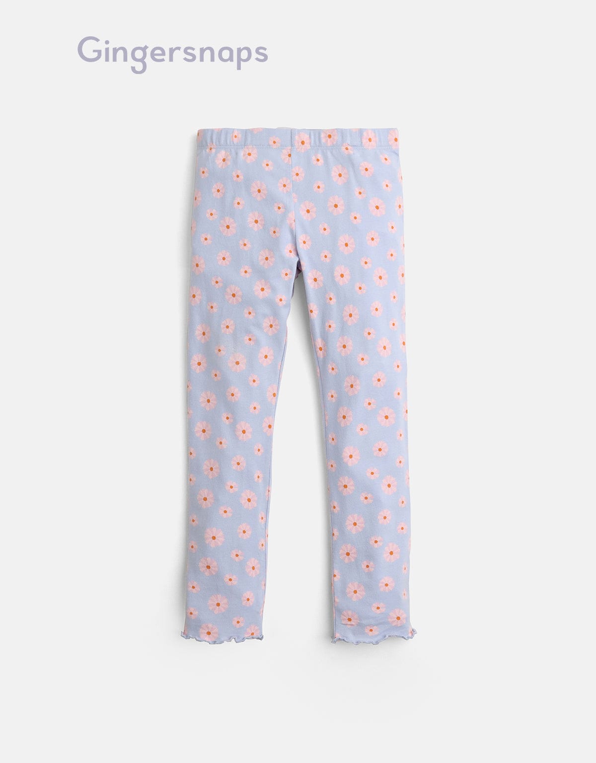 جينجرسنابس بنطلون بناتي منقوشة بورد أزرق