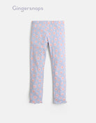 جينجرسنابس بنطلون بناتي منقوشة بورد أزرق