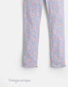 جينجرسنابس بنطلون بناتي منقوشة بورد أزرق