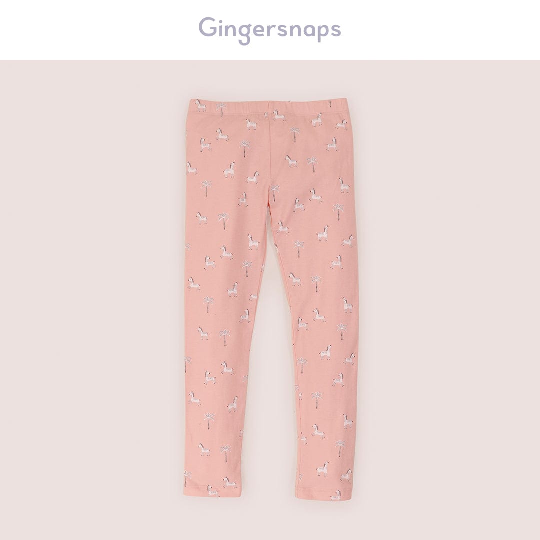 جينجرسنابس ليقنز بناتي بطبعة حصان أحمر بنفسجي