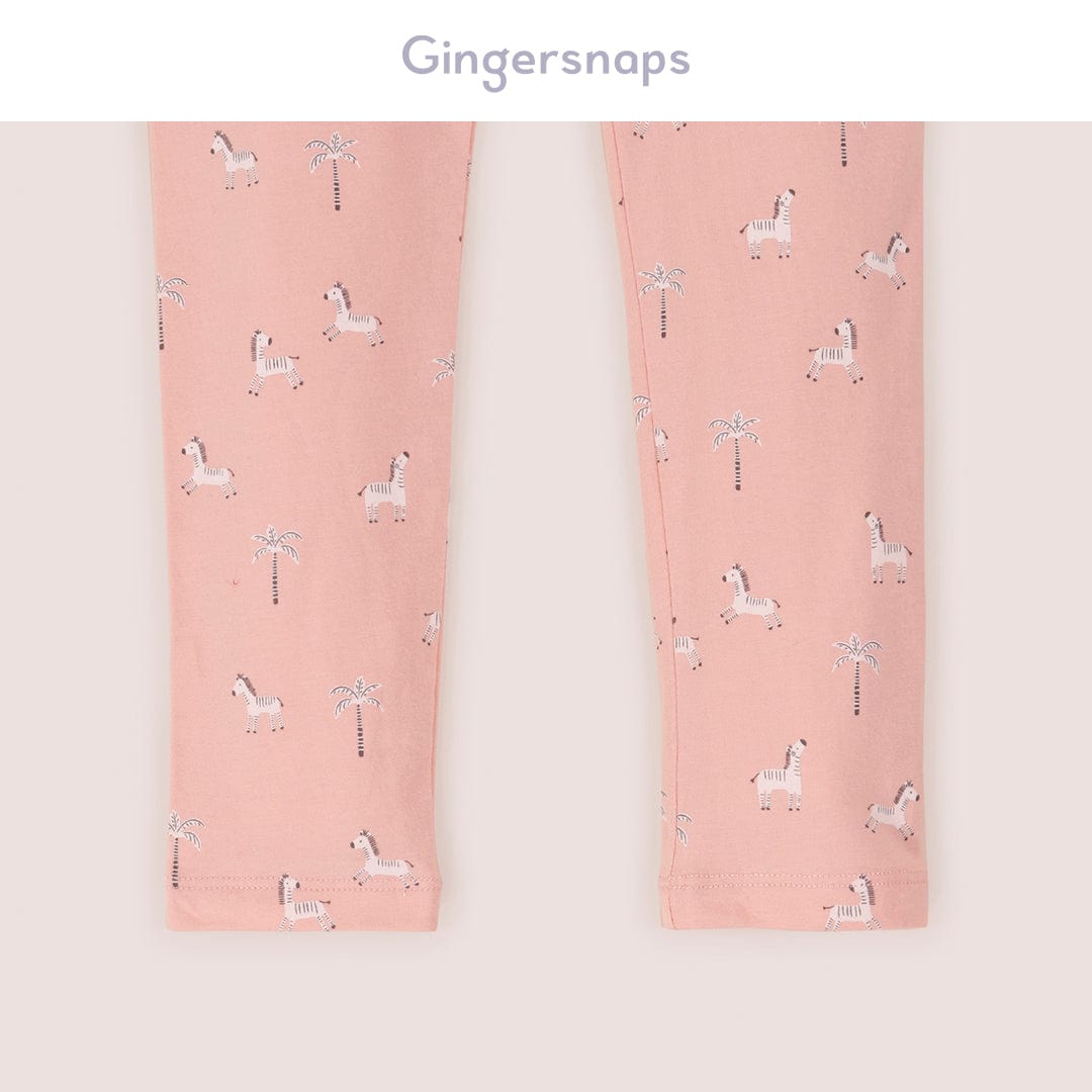 جينجرسنابس ليقنز بناتي بطبعة حصان أحمر بنفسجي