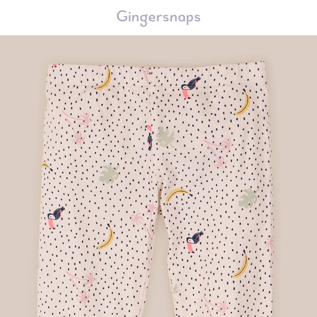 جينجرسنابس ليقنز بناتي منقط بطبعة متعدد الألوان