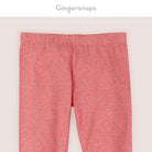 جينجرسنابس ليقنز بناتي سادة بفيونكة من أسفل أحمر