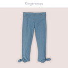 جينجرسنابس ليقنز بناتي بفيونكة من أسفل ازرق فاتح