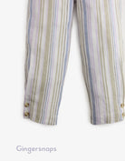 جينجرسنابس بنطلون بناتي مخطط بالطول بحزام على الخصر متعدد الألوان
