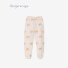 جينجرسنابس طقم بنطلون بناتي بطبعة وبلوزة كم طويل رملي