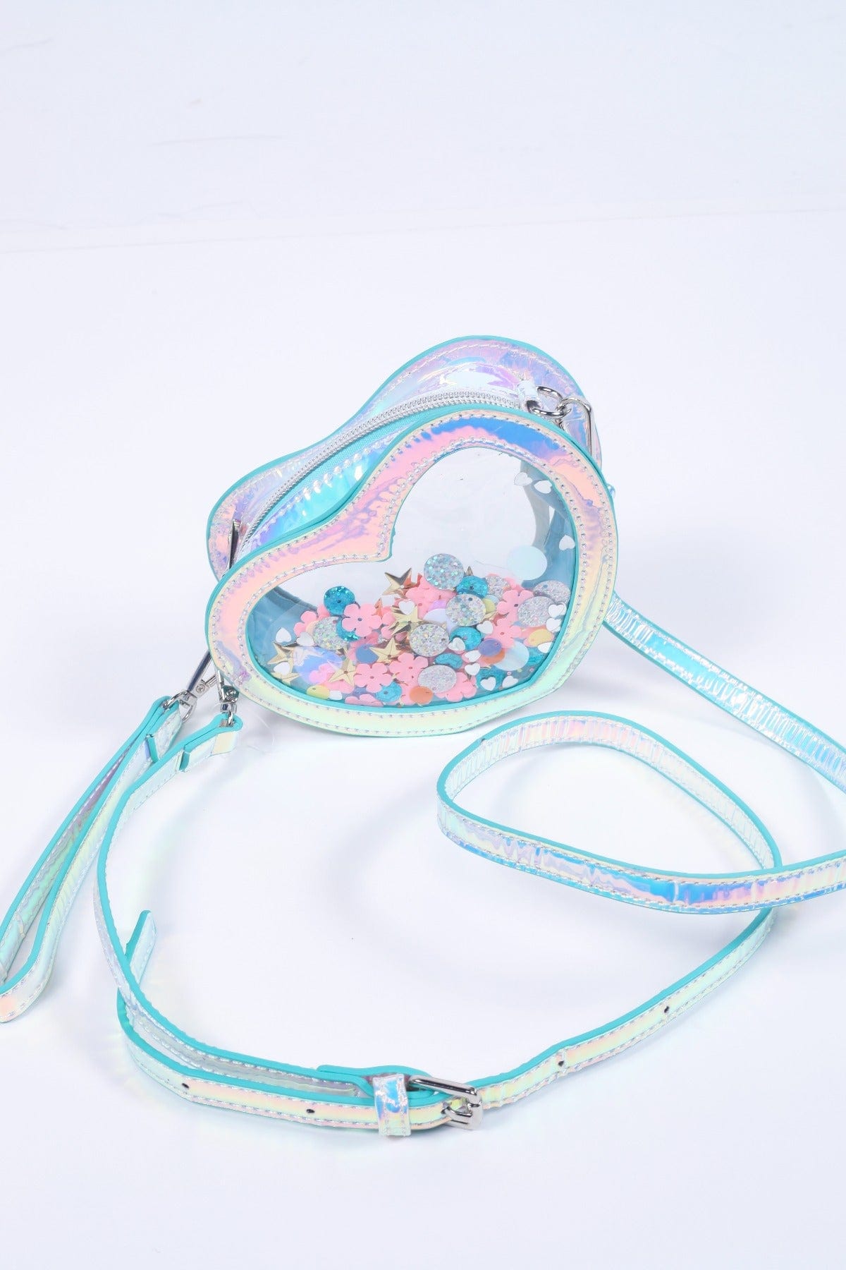 جينجرسنابس حقيبة بناتي على شكل قلب متعدد الألوان