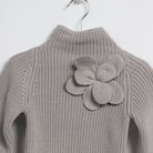 جينجرسنابس بلوفر بناتي مضفر رقبة مرتفعة رمادي