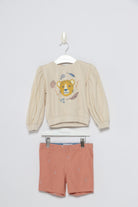 جينجرسنابس بلوفر اطفال بناتي مرسوم عليها نمر أصفر