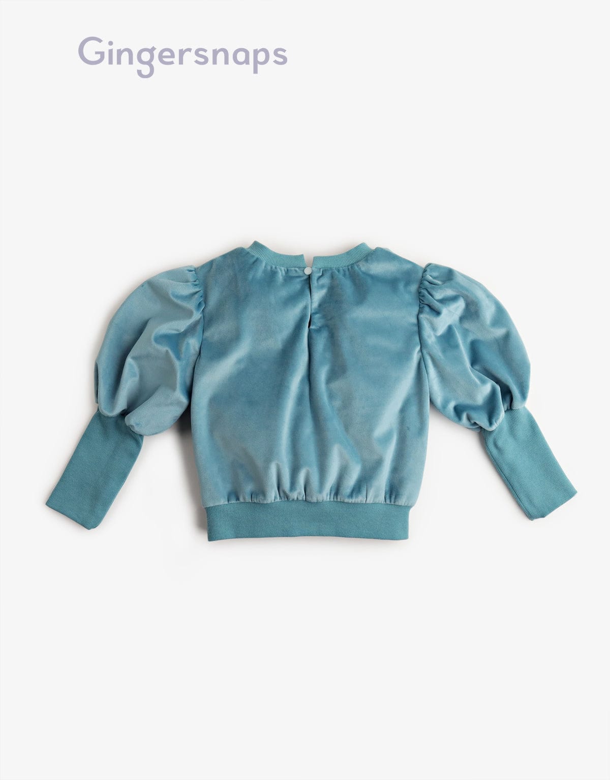 جينجرسنابس بلوزة اطفال سواريه بكم منفوخ وضيق من الأسفل أزرق