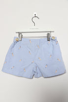 جينجرسنابس شورت بناتي منقوش بجيوب جانبية أزرق خفيف