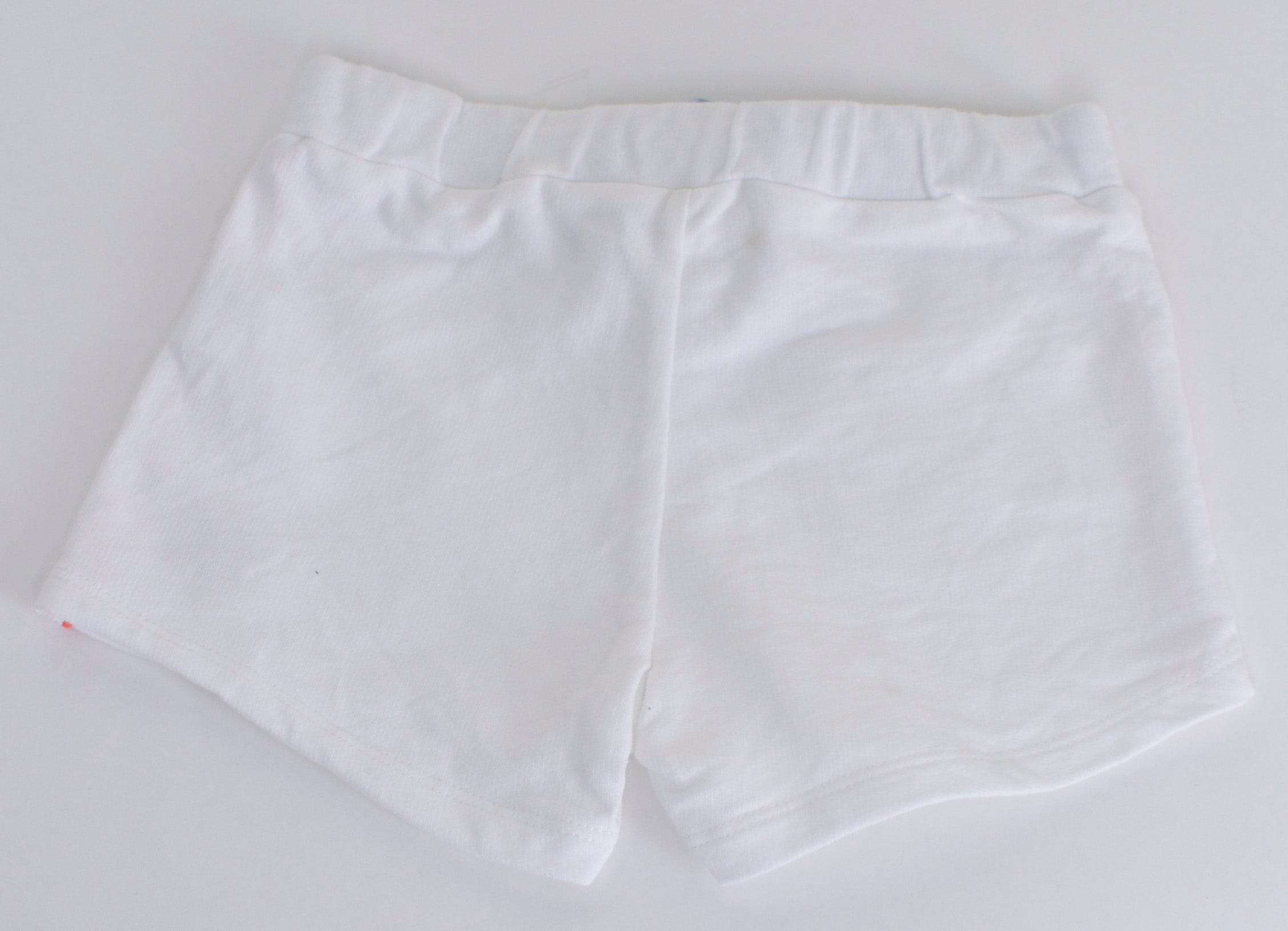 جينجرسنابس شورت بناتي سادة بخطوط جانبية ورباط أوف وايت