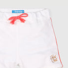 جينجرسنابس شورت بناتي سادة بخطوط جانبية ورباط أوف وايت