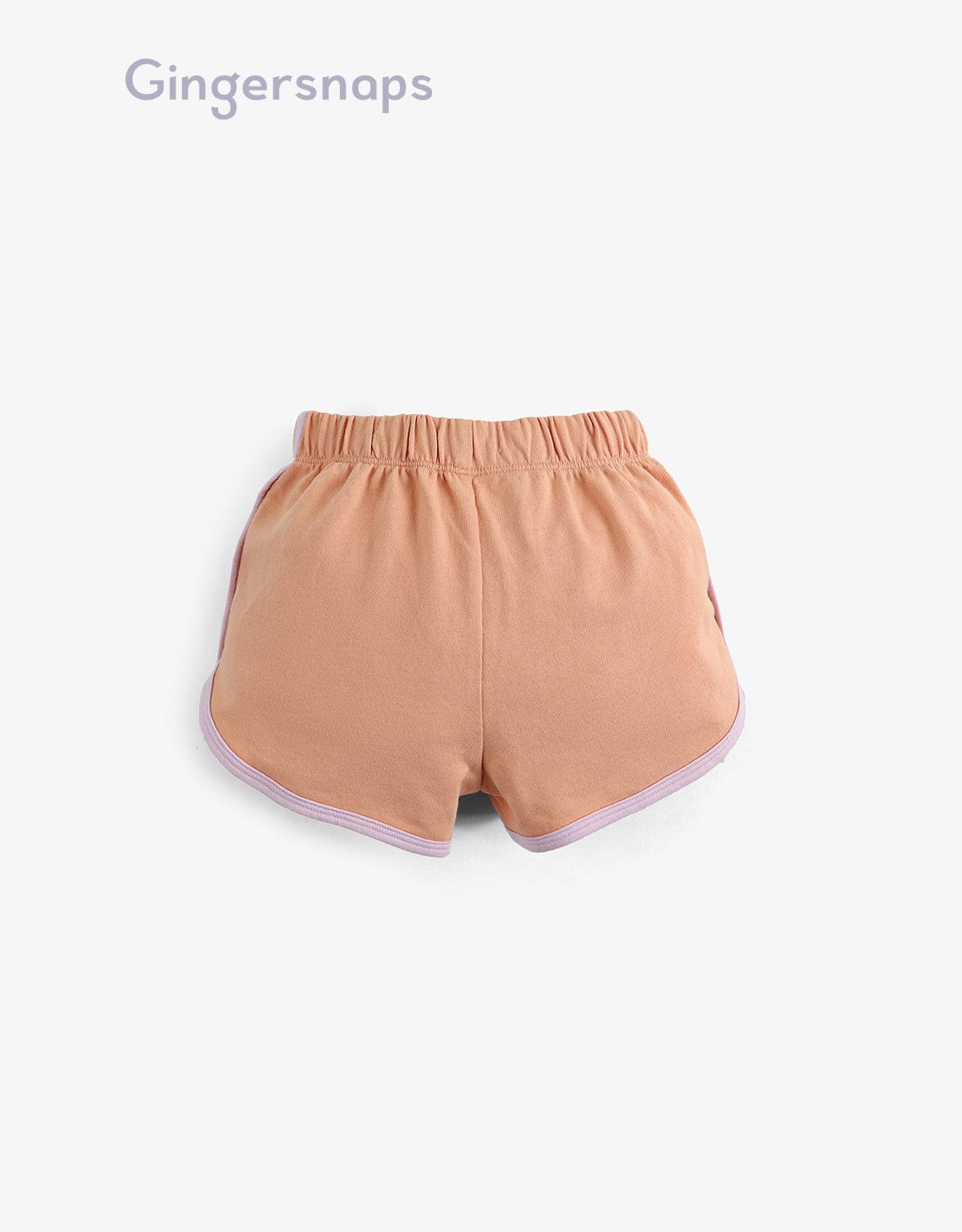 جينجرسنابس شورت بناتي سادة برباط أحمر بنفسجي