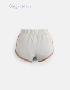 جينجرسنابس شورت بناتي مخطط من الجانبين أبيض