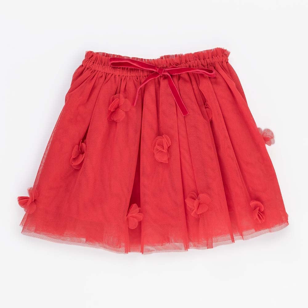 جينجرسنابس تنورة بناتي تل مزين بالورود الغرينادين