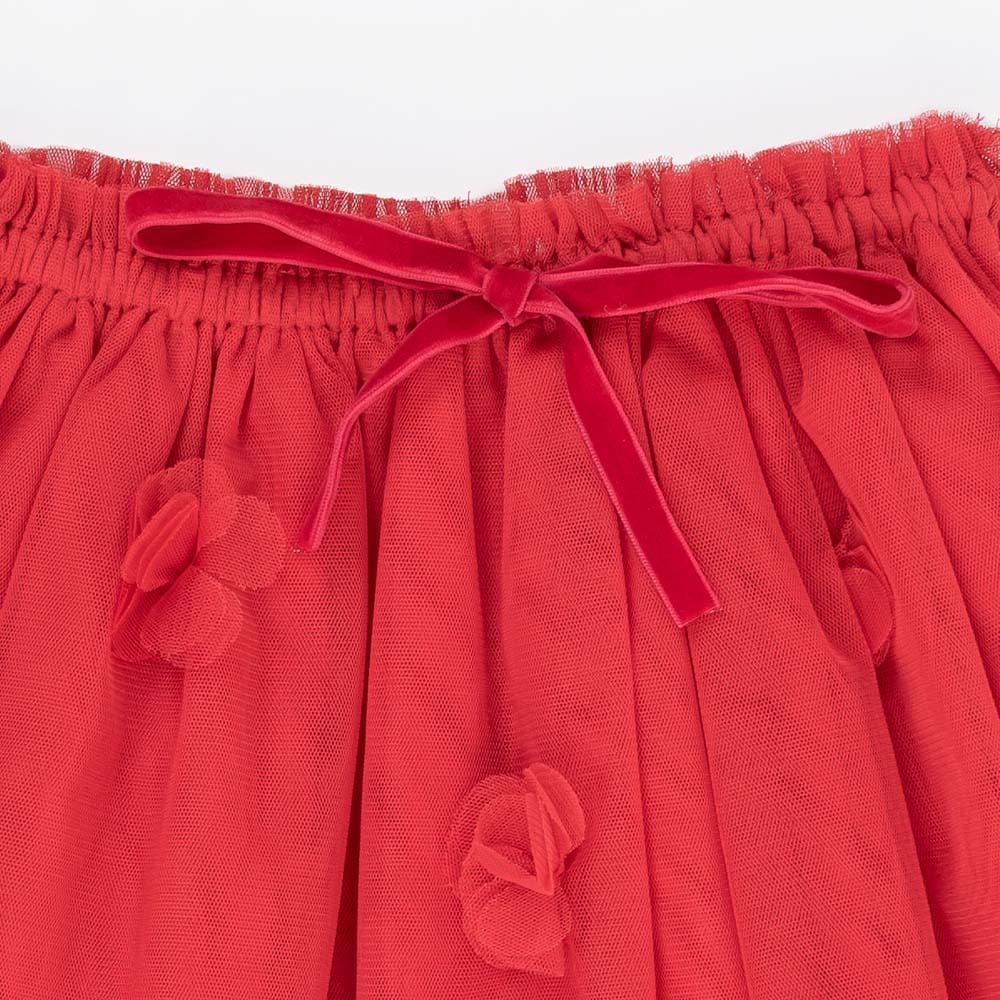 جينجرسنابس تنورة بناتي تل مزين بالورود الغرينادين