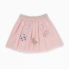 جينجرسنابس تنورة بناتي مزينة برسومات اطفال وردي شاحب