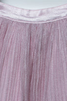 جينجرسنابس تنورة لامعة شفافة كلوش مبطنة بناتي وردي فاتح