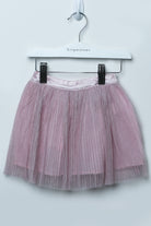 جينجرسنابس تنورة لامعة شفافة كلوش مبطنة بناتي وردي فاتح