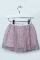 جينجرسنابس تنورة لامعة شفافة كلوش مبطنة بناتي وردي فاتح