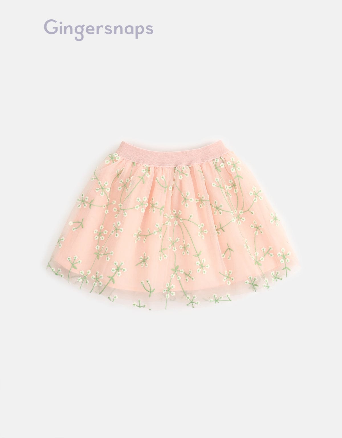 جينجرسنابس تنورة بناتي موردة مبطنة أحمر بنفسجي