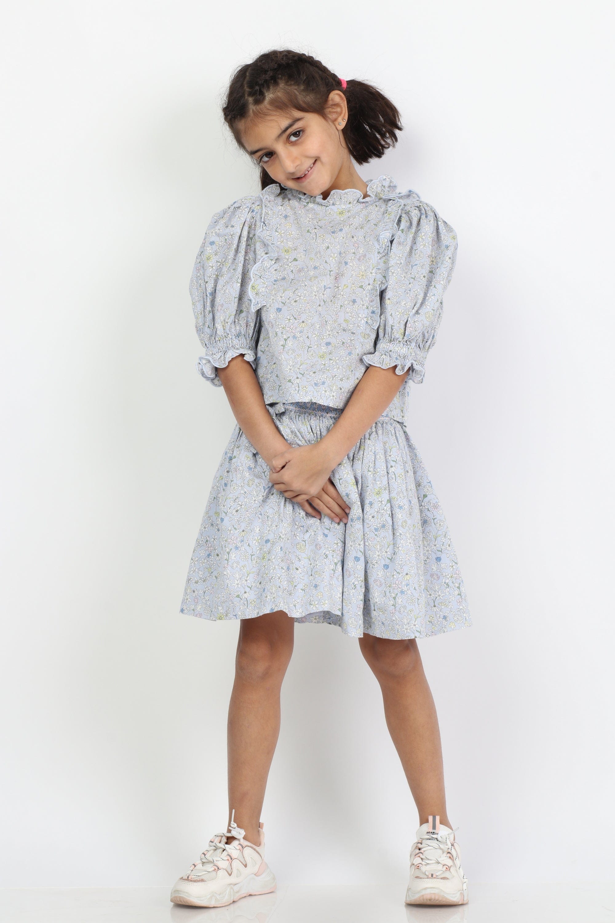 جينجرسنابس تنورة بناتي كلوش موردة متعدد الألوان