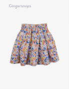 جينجرسنابس تنورة منقوشة كلوش بناتي متعدد الألوان