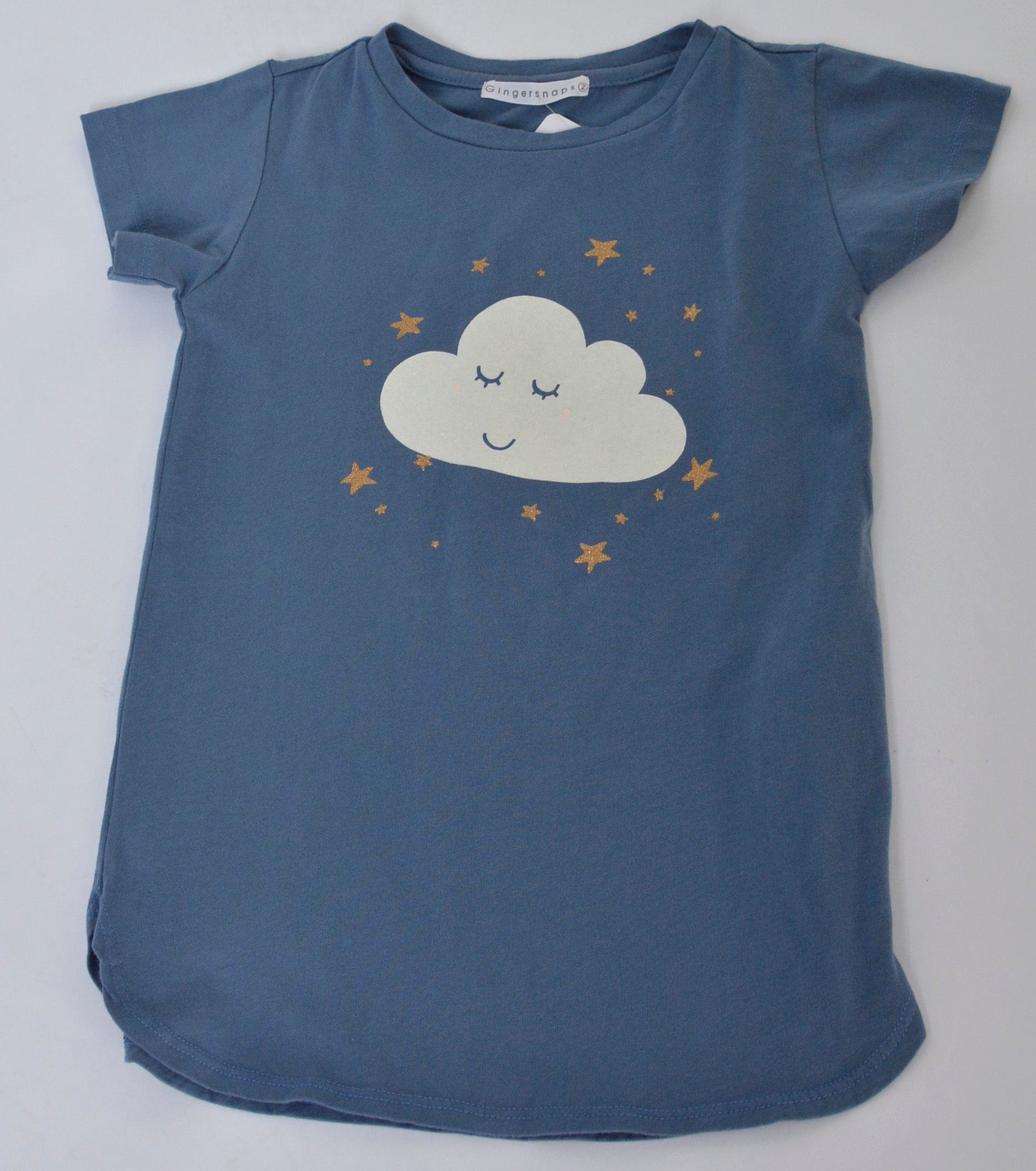 جينجرسنابس بيجامة بناتي بطبعة أمامية أزرق