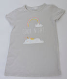 جينجرسنابس بيجامة بناتي بطبعة أمامية نص كم أزرق بخاري