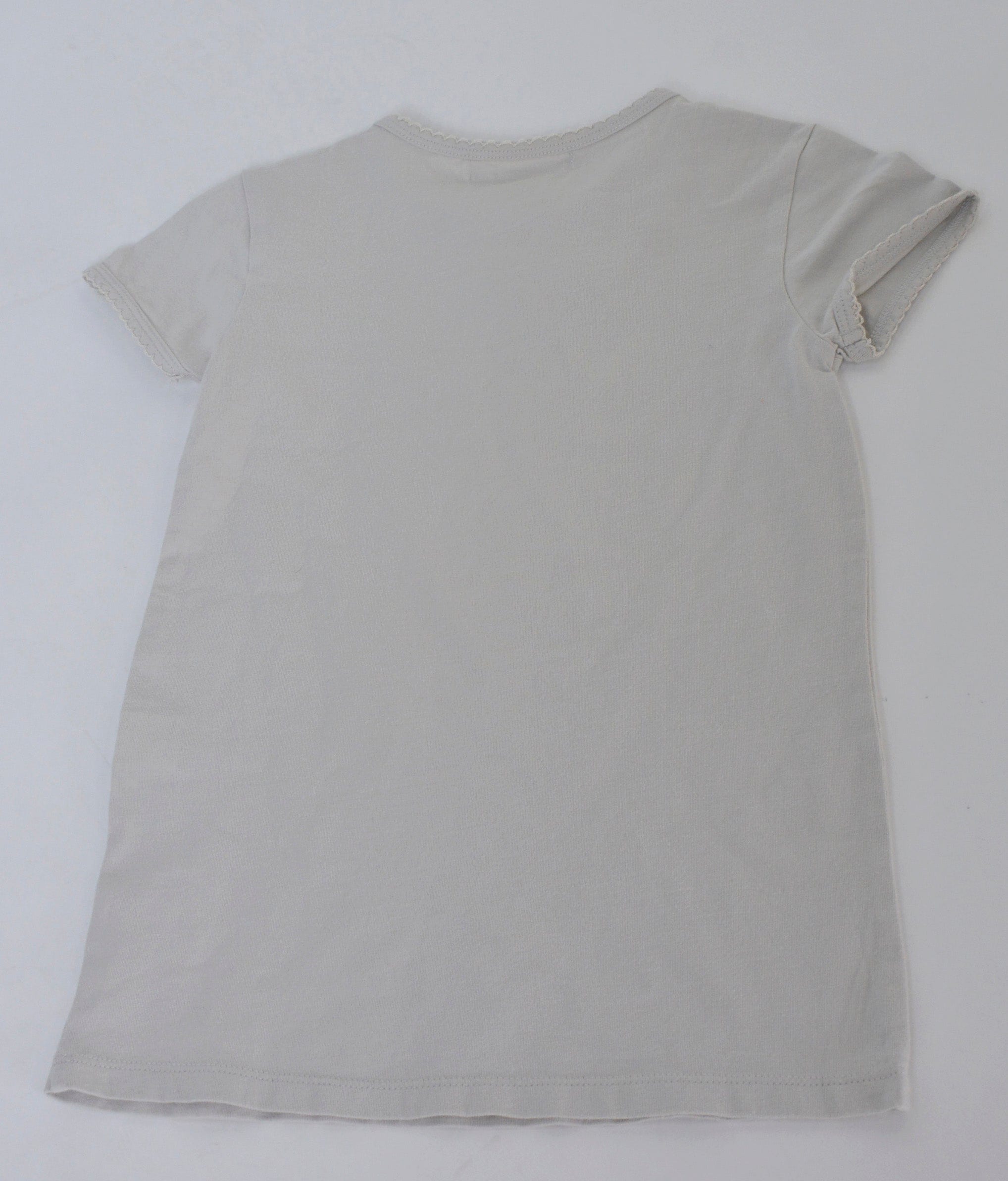 جينجرسنابس بيجامة بناتي بطبعة أمامية نص كم أزرق بخاري